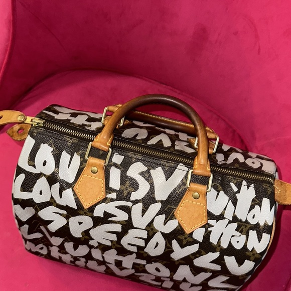 Louis Vuitton Stephen Sprouse speedy 30 Boston satchel silver graffiti - Picture 14 of 16
